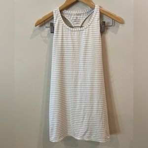 Athleta Striped Racer Back Tank Top